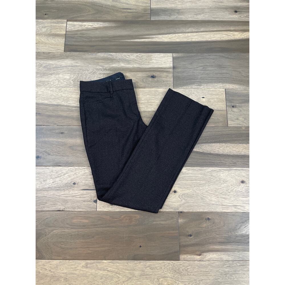 Express Brown Metallic Thread Pants Size 4 Slim Modern Fit